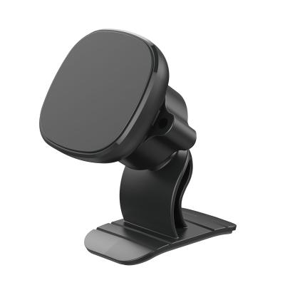 China 2020 Hot Selling Simple Hand Operation Phone Holder Stand Mobile Phone Car Holder Mini Magnetic 360 Degree Rotation Dash Car Phone Holder for sale