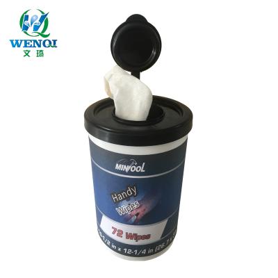 China Industrial / Hand Wipes Clean Grease and Grime Off Hands and Hard Surfaces Non-Abrasive Industrial Hand Cleaning Cloths for sale