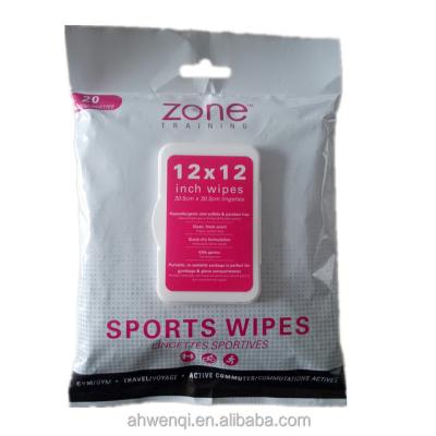 China 12 X 12 Inch Hypoallergenic Quick Dry Cooling After Sports Wipes for sale