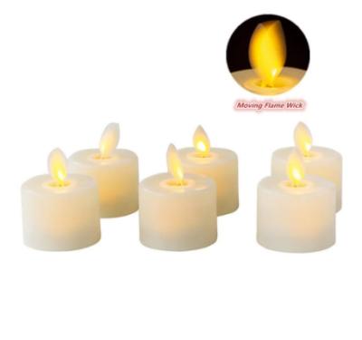 China Modern Fireplace Candelabra Or Office Decor Flickering Flame Wick White Light Movable Pillar Led Candle for sale