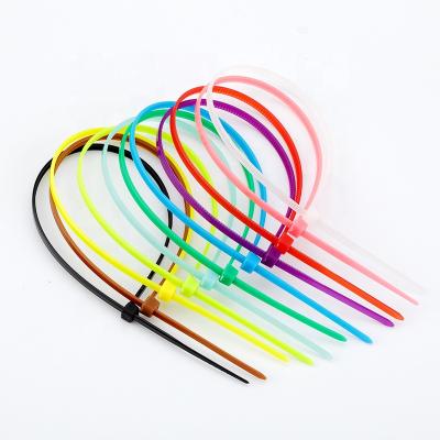 China Eco - Friendly Customized Self Locking Nylon 66 Cable Ties Zip Ties Colorful Plastic Zip Ties Cable Tie Factory Price for sale