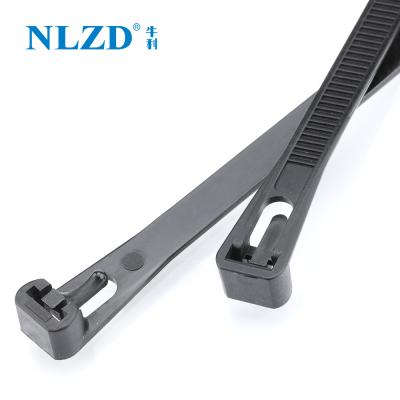 China Eco-Friendly Manufacturer Releasable Nylon Cable Ties Rohs Reusable Plastic Zip Tie Releasable Zipties for sale