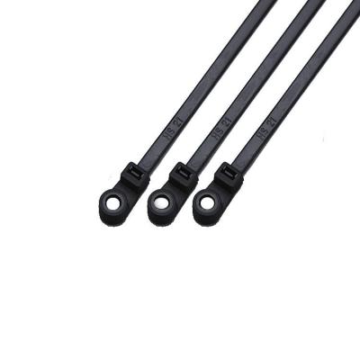 China NLZD Nylon Mountable Key Ties , PA66 8inch / Natural Color Screw Mount Cable Ties for sale