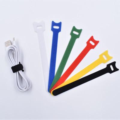 China Bundling Adjustable Wires NLZD Zip Tie, High Quality Red Hook and Loop Magic Cable Tie / for sale