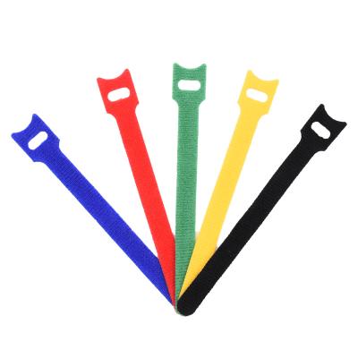 China Bundling Cable Reusable Reusable Tying Cable Ties Hotsale Zip Ties, Colorful Wire Organizer Hook And Loop Magic Cable Tie Strap for sale