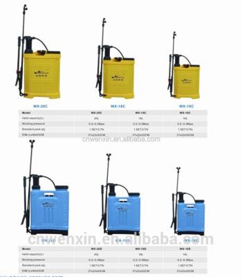 China Cute agriculture 16L/18L /20L knapsack hand sprayer WX-20D for sale