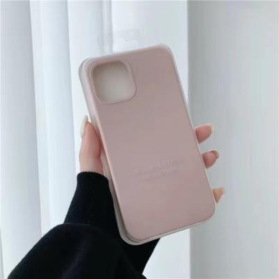 China Hot Selling Shockproof Liquid Silicone Earphone Case For Iphone 11 pro Max Cover Case With Customized 12 13 14 logo for sale