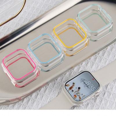 China TPU Selling Product Frame Cover Luminous Watch Case 41mm 45mm Luminous Watch Case for sale