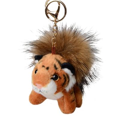 China 2022 Cute Tiger Plush Toy Tiger Keychain Stuffed Animal Pendant Stuffed Key Chain for sale