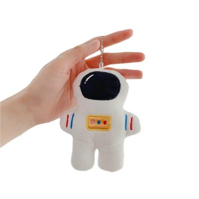 China Handmade Blank Bag Decoration Gift 12cm Cosmonaut Plush Keychain Space Man Astronaut Stuffed Key Chain for sale