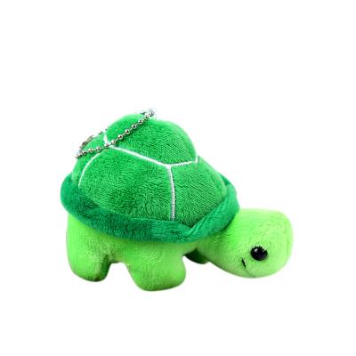 China Handmade Bag Decoration Gift 10cm Mini Sea Animal Bag Ornaments Stuffed Turtle Plush Key Chain Key Ring for sale