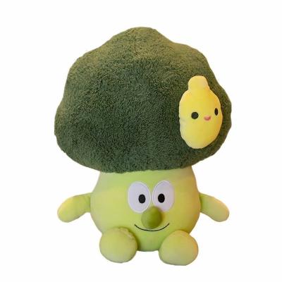 China Bag Decoration Gift 15cm Broccoli Plush Vegetables Handmade Stuffed Doll Stuffed Key Chain for sale