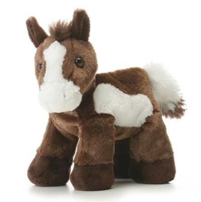 China Home Decoration Kids Creative Adorable Soft Fur Stuffed Animal Cute Stuffed Horse Toy for sale