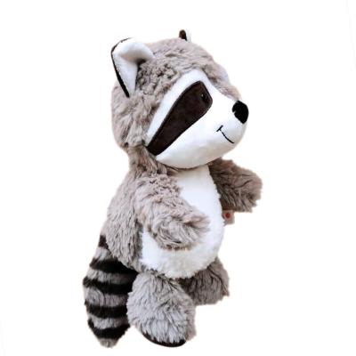 China Home Decoration Made in China Stuffed Jungle Animals Big Tail Forest Raccoon Plush Zoo Animals Toys for sale