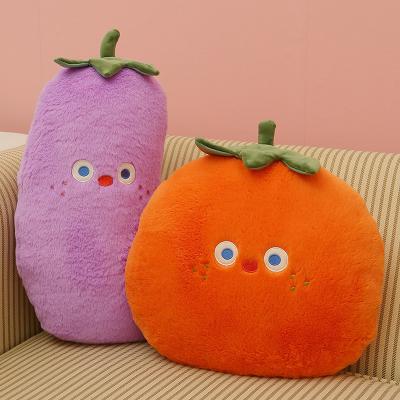 China Home Funny Decorative 3D Tile Plush Fruits Vegetables Stuffed Cushions Toy Seat Pad For Couch Chair Floor Sofa for sale