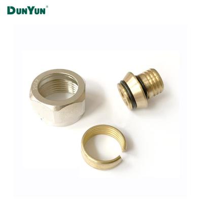 China Eurokonus Brass Miscellaneous Brass Adapter And Compression Fitting For Floor Heating Manifold for sale