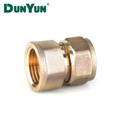 China PEX Pipe Copper Pipe Pex Fittings Tube Connector / Brass Fitting China for sale