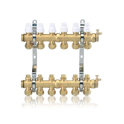 China Brass Floor Heating Manifolds Brass Valve for sale