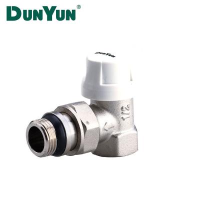 China General hot sale brass angle valve lockshield valve in Zhejiang for sale