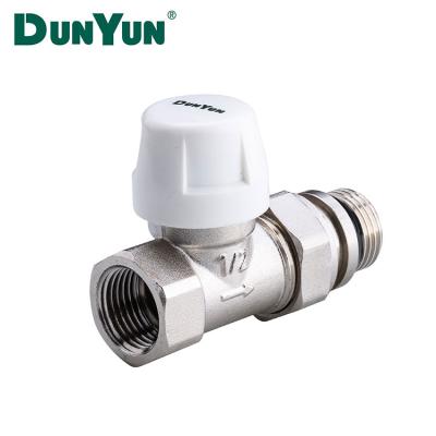 China General Hot Selling Angle Lockshield Radiator Brass Valve for sale