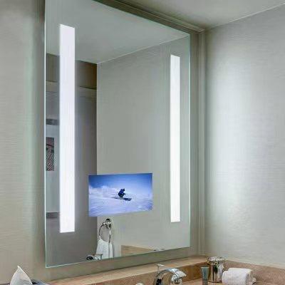 China 43 Inch 1080P 32 Wall Mount Light Led Mirror Magic Smart Led Interactive Mirror TV Mirror Advertising Mirror for sale