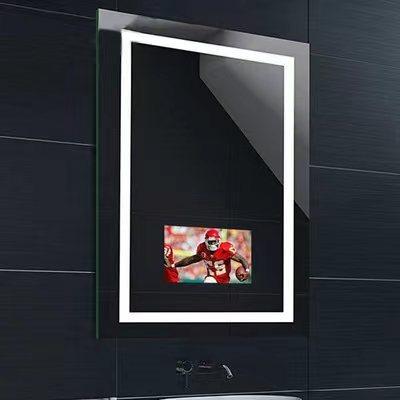 China Bright Smart LED Illuminated Mirror With Built In TV Mirror Android Touch Screen Magic Mirror TV 16Inch for sale