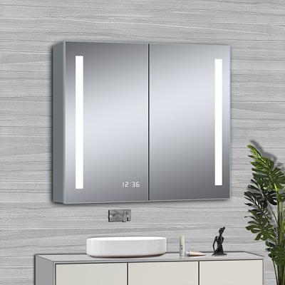 China Bright Wholesale High Quality Aluminum Material Led Mirror Cabinet Bathroom Mirror Cabinets for sale