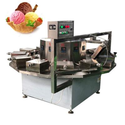 China Hotels Gas Heating Egg Roll Cookie Crispy Crispy Bun Making Machine Ice Cream Cone Wafer Cookie Machine For Sale for sale