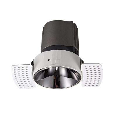 China Trimless/No Frame 7W 9W 12W 15W 18W 20W 24W 30W Anti Glare Recessed COB LED Downlight Trimless for sale