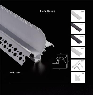 China Modern 6063 Aluminum Channel Led Ceiling Light Corner Aluminum Linear Light for sale