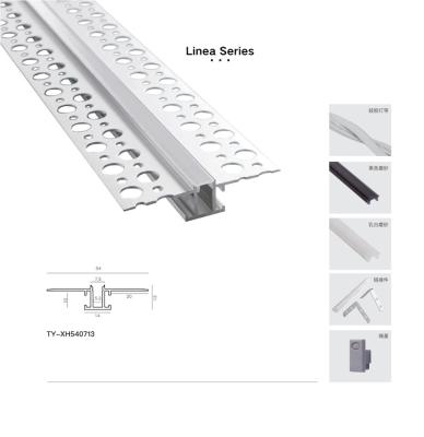 China Modern Narrow Width Led Linear Light 6063 Aluminum Channel Trimless Recessed Aluminum Profile Led Light for sale