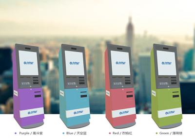 China Balance Inquiry Touch Screen Payment Kiosk  , Self Service Kiosk For Cash Deposit for sale