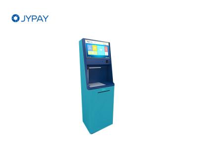 China Free Standing Touch Screen Payment Kiosk With Cash Acceptor And Card Reader for sale