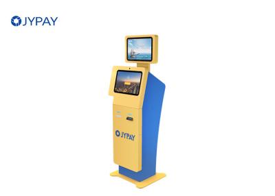 China Dual Self Service Ordering Payment Kiosk Machine , Cash Payment Kiosk Terminal 19'' for sale