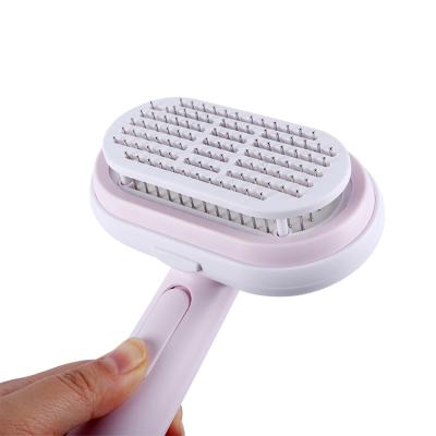 China Professional Stocked Quality Pet Grooming Dog Cat Stainless Hair Brush With Pin Brush Comb For Coated Cats And Dogs for sale