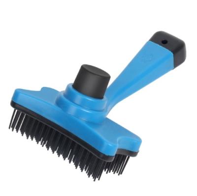 China Dogs Long Stocked Hair Cat Deshedding Dematting Grooming Brush Cat Combs Pet Shower Brush for sale