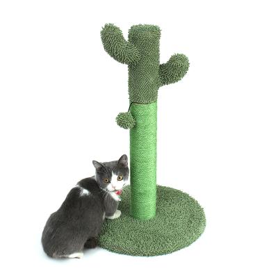 China Modern Climbing Cat Treehouse Sisal Post Cactus Cat Tree Scratcher Cat House Cat Play Wholesale for sale