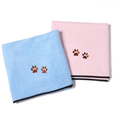 China Microfiber Bath Towel Product Microfiber Dog Fiber Product Superfine Pet Bath Towel Quick Dry Absorbent Towel For Pet for sale