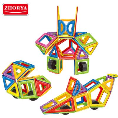 China Zhorya DIY Block Building Brick DIY Robot Magnetic Transformable Magnet Toy Block Building Block for sale