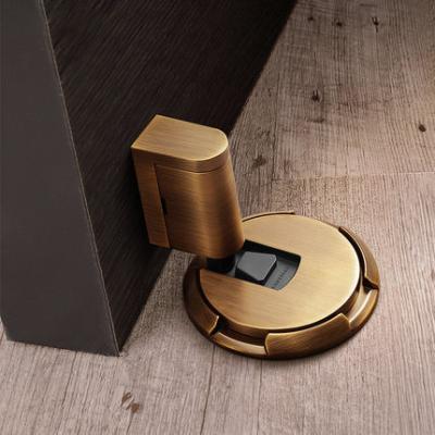 China Easy Installation High Quality Modern Door Stop Black\Black Bronze Door Stop\Brass Bronze Floor Spring for sale