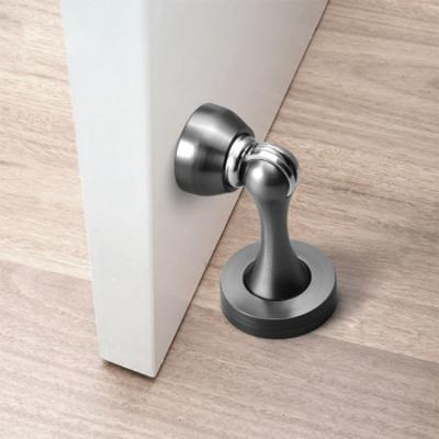 China High Quality Strong Holding Power Zinc Alloy Black Door Stopper for sale