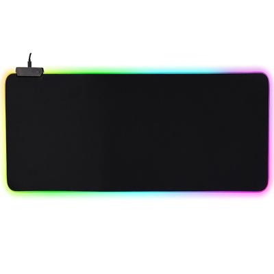 China custom sublimation black big gamer big game led mouse pads rgb 300*250*4mm for sale