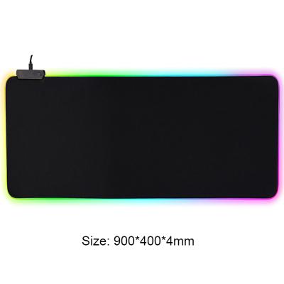 China Hot Selling Creative Stunning Colorful RGB LED Mouse Pad RGB LED Various Size Gaming Mouse Pad for sale