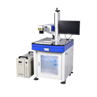 China China Eva Leather Water Cooled Laser Machine Factory Foam UV Laser Marking Machine For Tampered Glass Tube for sale