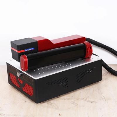 China Air Cooled 30W Laser Marking Engraving Machine For Metal Business Card for sale