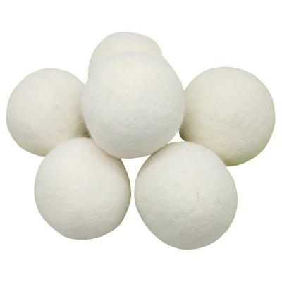 China Eco-fiendly best-selling 100% organic wool drier balls felt decorating wool drier ball for sale