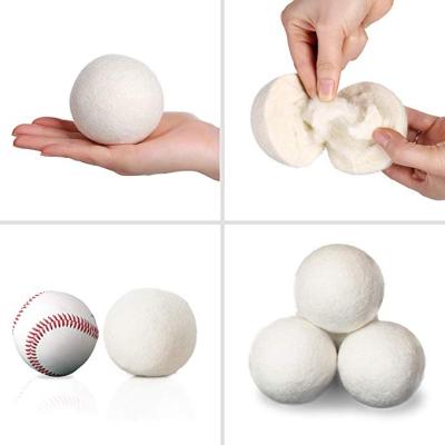 China Eco-fiendly Eco Wool Laundry Ball New Zealand Wool Felt Organic Wool Drier Balls For Laundry for sale