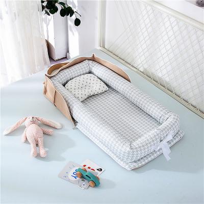 China Breathable And Hypoallergenic Soft Indoor Or Outdoor Foldable Crib Baby Nest Crib Bed For Newborn And Babies for sale