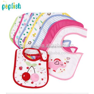 China 100% Cotton Antibacterial Baby Bib Printed Waterproof Baby Bib for sale