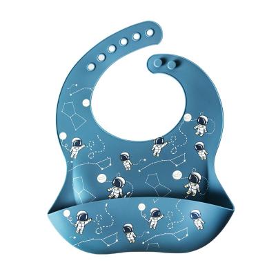 China BPA Free Silicone Bibs Rainbow BPA Free Waterproof And Foldable for sale